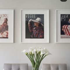 Set of 3 Vintage Vogue Cover Framed Prints