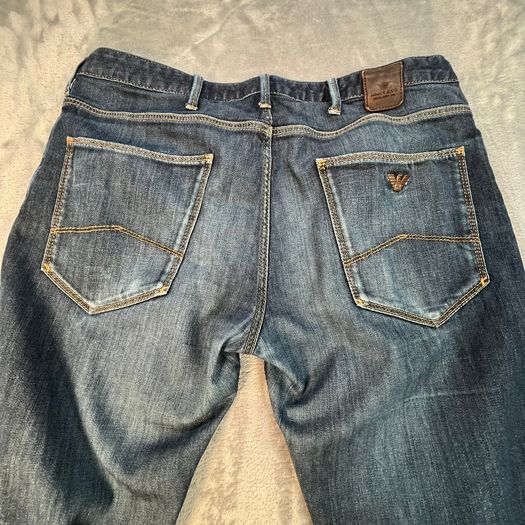 Armani JO6 Jeans Mens Selvedge Jeans W33 L32 Indigo Denim Slim