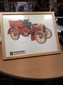 Print  vintage car