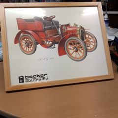 Print  vintage car