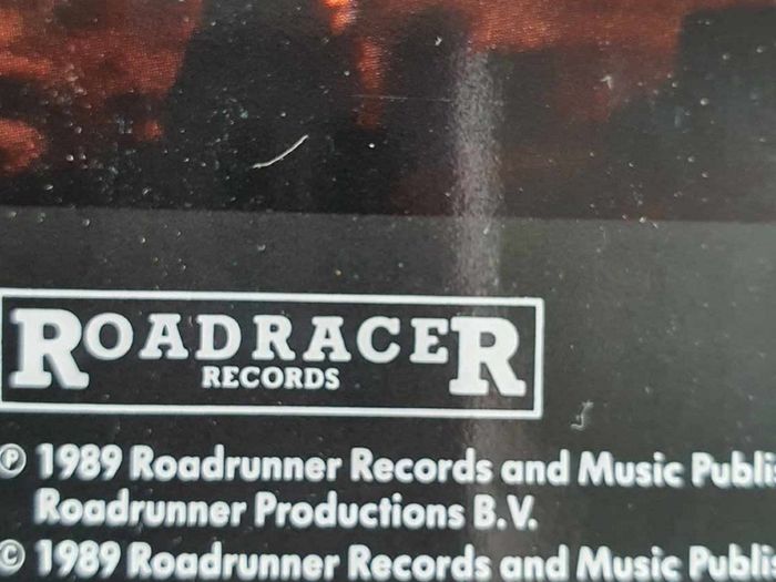 Obituary Slowly We Rot. Original Roadracer Records 1989 Pressing  LP Super Rare Death Metal