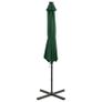 Cantilever Umbrella with Pole and LED Lights Green 300 cm Image 6