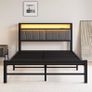 King Size Bed Base with Charging Station Image 2