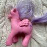 Vintage Hasbro My Little Pony G1 1985 Northstar North Star Pegasus BB16C Dirty Used Please look at the pictures Image 5