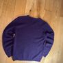 Wool 100 % sweater  jumpers violet men size L made in Madagascar y2k purple Image 10