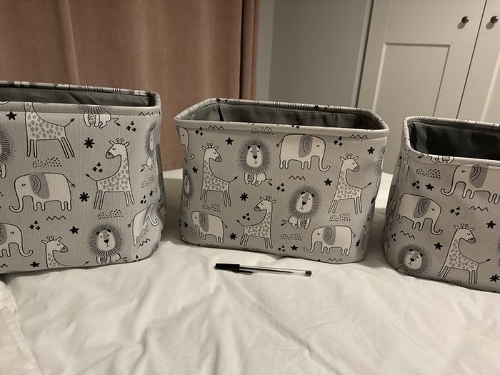nursery boxes set of 3