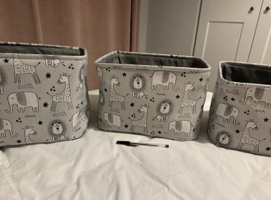 nursery boxes set of 3