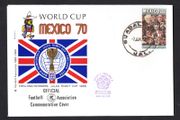 1970 Mexico Illustrated cover marking Mexico World Cup (football/ soccer) tying  80c Airmail - Football World Cup - Mexico stamp
