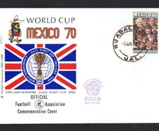 1970 Mexico Illustrated cover marking Mexico World Cup (football/ soccer) tying  80c Airmail - Football World Cup - Mexico stamp