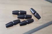 Wooden Black Toggle Buttons 5pcs 25mm