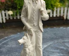 Porcelain " Victorian Gentleman". Auro Belcari. circa 1980