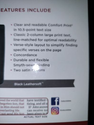 Holy Bible Deluxe Personal Size Reference brand new on3n3ss nkjv