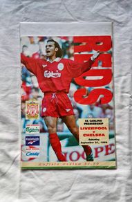 Liverpool v Chelsea 1996 Matchday Programme - Patrik Berger Cover