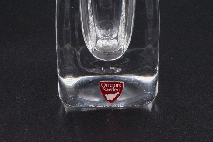 Vintage Orrefors Glass Sweden Nils Landberg Vase