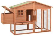 Chicken Coop with Nest Box Solid Fir Wood