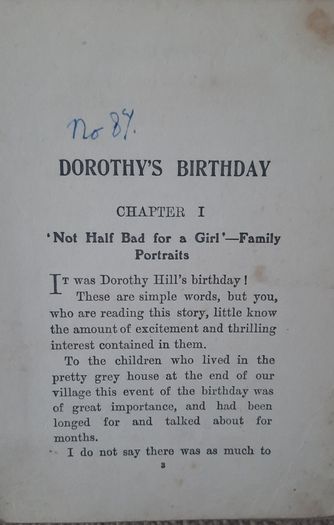 Vintage book 'Dorothy's Birthday' by B.A. Thompson