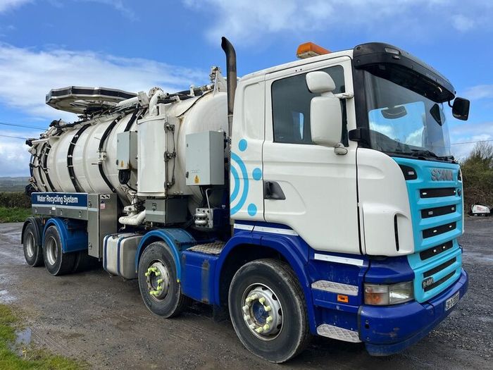 Scania  R420 Vac / drain jet truck - In test