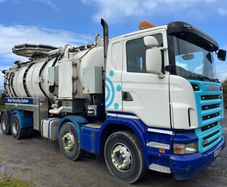 Scania  R420 Vac / drain jet truck - In test