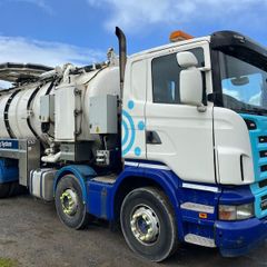 Scania  R420 Vac / drain jet truck - In test