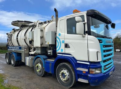 Scania  R420 Vac / drain jet truck - In test