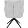 Cremona Swivel Armchair Light Grey Chenille 360 Image 2