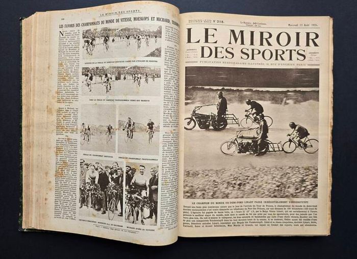 Le Miroir des Sports 1924  1925  Complete Bound Volume 686 Pages Paris Olympics