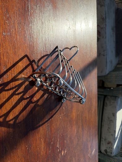 Toast rack silver plated