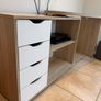 oak/white desk Image 2