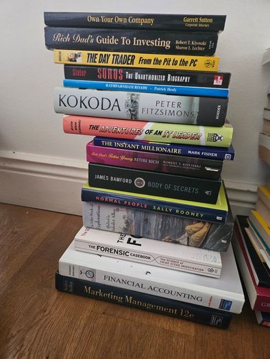 120 (approximately) various books fiction and non fiction