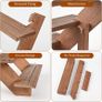 2 Wooden Jewellery Display Stands 4 Tier Earring Holder Rack_ Image 3