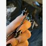 Sparkly Black Hoop Earrings - new - nice gift Image 3