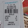 Primark Ladies Gold Espadrille Wedge sandals  Size 8/42 Brand new Image 6