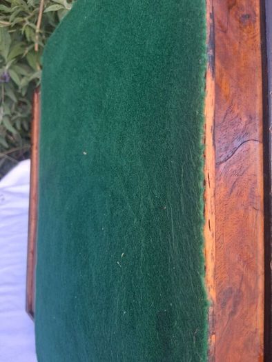 Victorian Burr Walnut Table Inkwell Stand