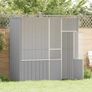 Bird Cage Grey 215x78x200 cm Galvanised Steel Image 3
