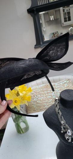 COAST black bow head-piece - Free Size - Rrp 95