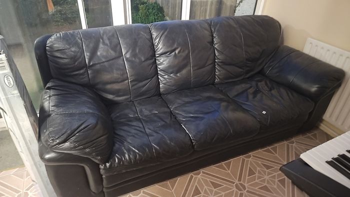 Leather sofa