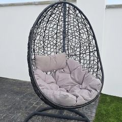 Hanging Egg Chair with Stand & Cushion