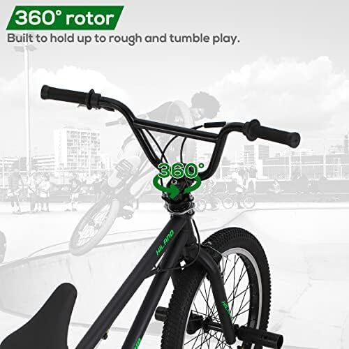 20 Inch BMX Freestyle Bike for boys girlss With 360 Degree Gyro & 4 Pegs, 20 Inch BMX Bike for 9 10 11 12 13 Years old kid girl boys girls