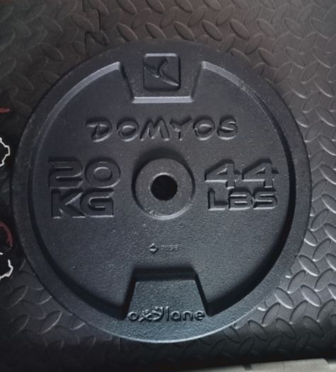 20kg Weight Plates and Barbell (Decathlon)