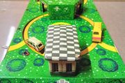 Vintage Russian wind up  Tin Toy  - Town - City