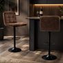 Set of 2 Bar Stools Faux Leather Image 4