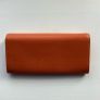 TODS Wallet Leather Foldover  Orange NEW Image 5