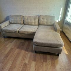 Grey corner sofa couch furniture set