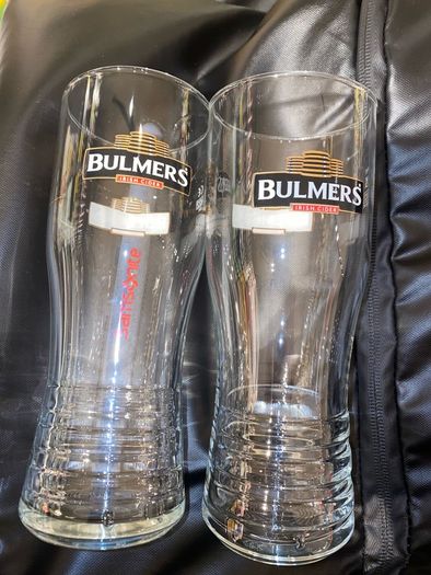 Bulmers Cider beer pint Glasses set of 2 brand new