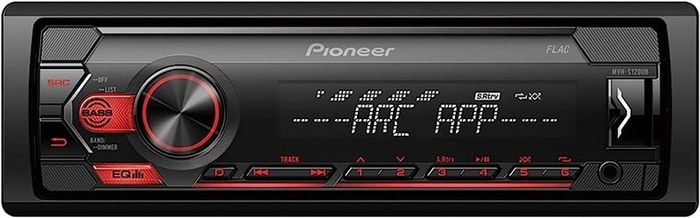 Pioneer MVH-S120UB 1-DIN receiver with red illumination, USB and compatible with Android