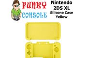 Silicone Rubber Gel Console Protective Skin Soft Case Cover Nintendo New 2DS XL Yellow