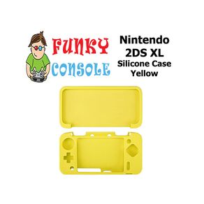 Silicone Rubber Gel Console Protective Skin Soft Case Cover Nintendo New 2DS XL Yellow