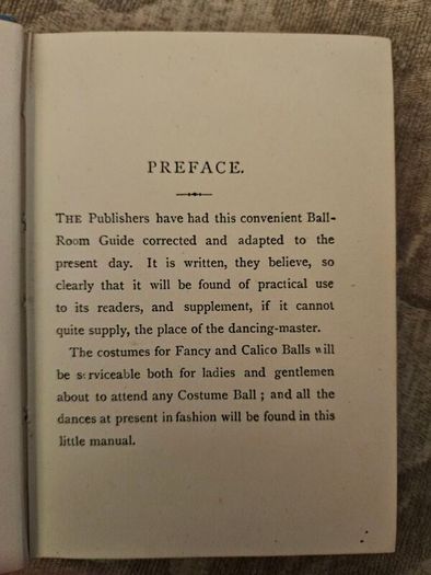 The Ball Room Guide. By Lucie H. Armstrong.  Minature Rare Hardback In Good Condition.  See Photos For Same.
