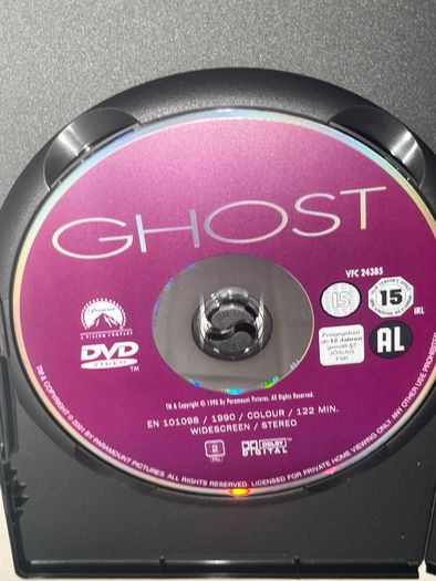 Iconic 90s movie GHOST  with Patrick swayze and Demi Moore MINT