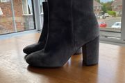Clarks grey suede ankle boots